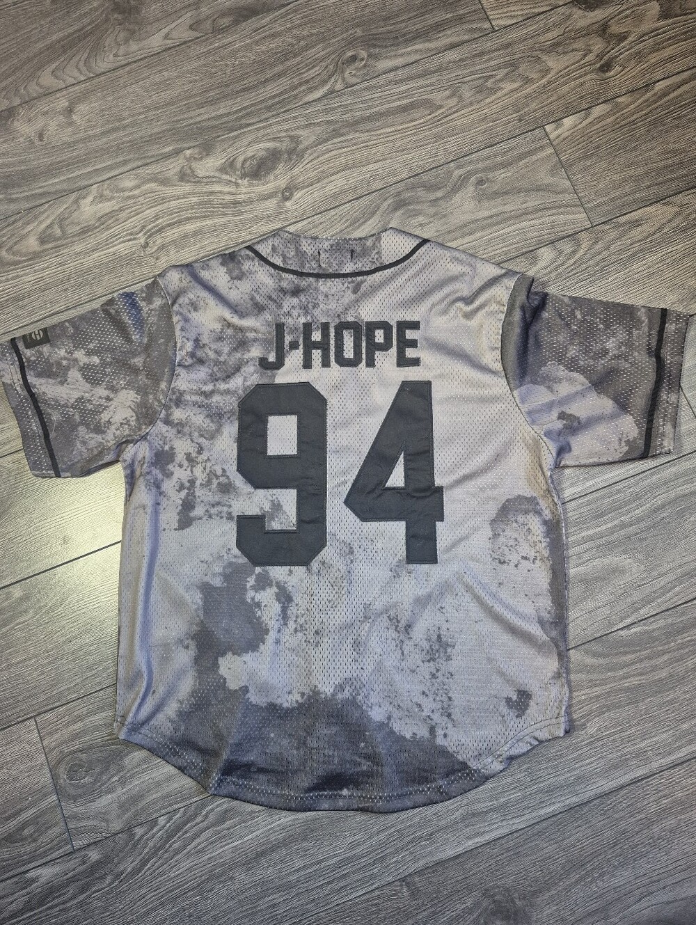 BTS Official Arirang World Tour Mesh Jersey - J-Hope Camo Button-Up (NEW)
